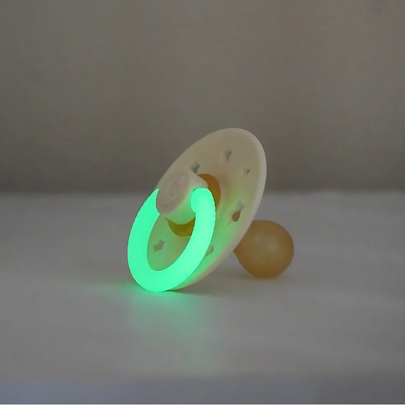 Itzy Soother™ Glow in the Dark Pistachio Rubber Pacifier