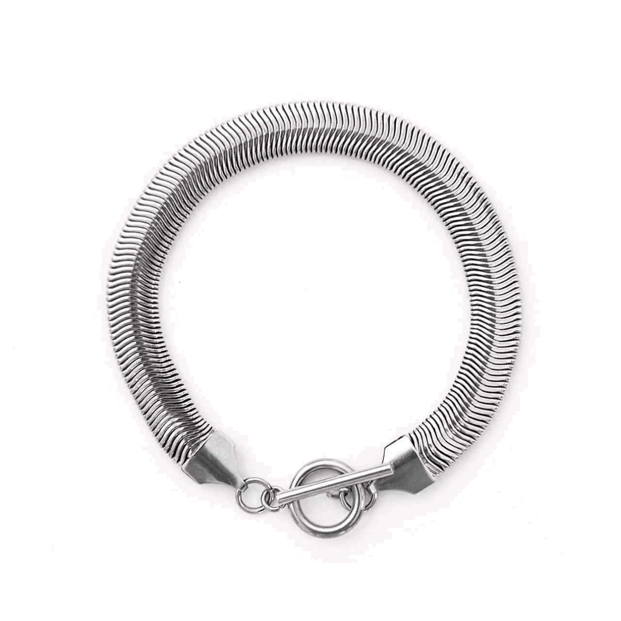 Herringbone Water Resistant Snake Chain Bracelet - 2 Colors