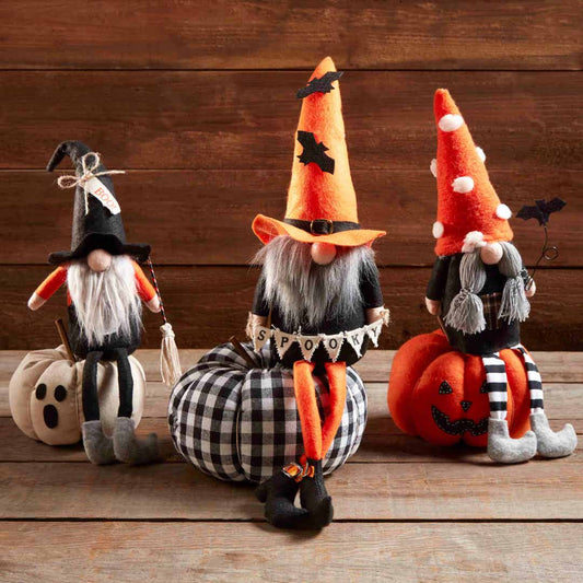Medium Halloween Pumpkin Gnome