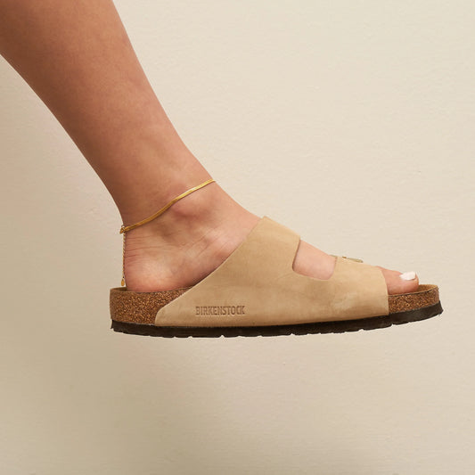 Brenda Grands Gold Herringbone Anklet - Waterproof