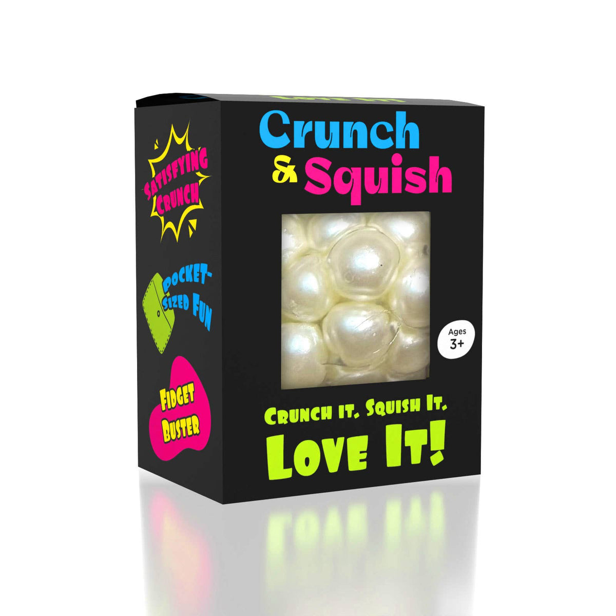 Crunch and Squish Crunchy Squishy Stress Ball Fidget Toy, Color Ships Assorted