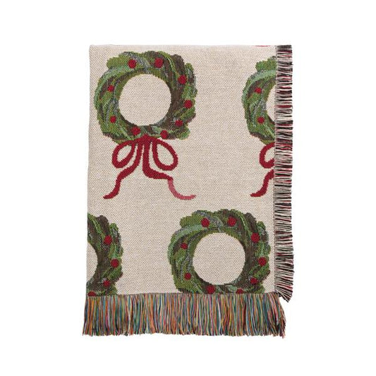 Wreath Jacquard Blanket