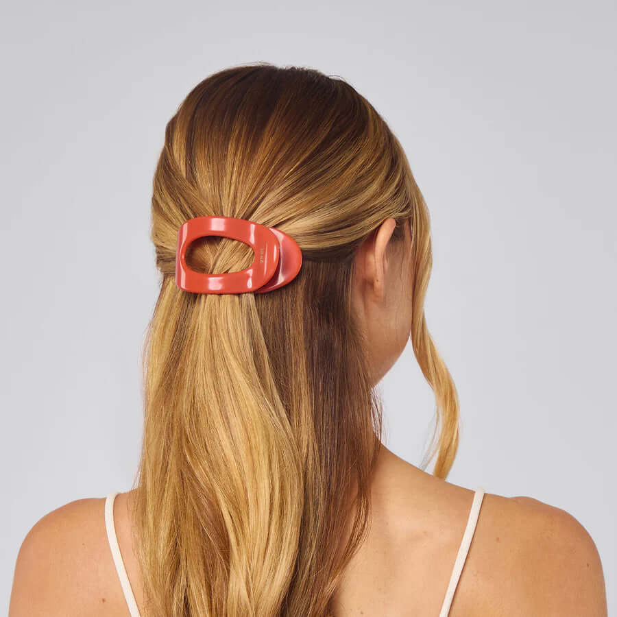 Cherry Red Flat Cloud Clip - Medium