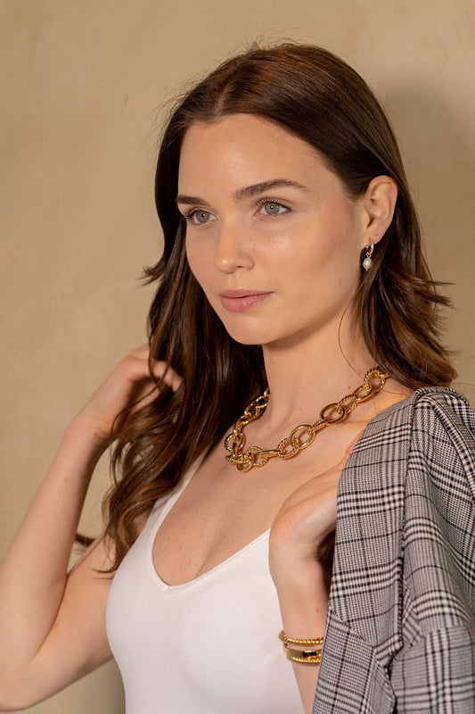 Gold Statement Aspen Necklace - Demi-Fine