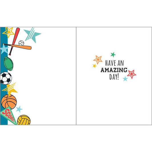 Birthday Greeting Card - Sports-Kids