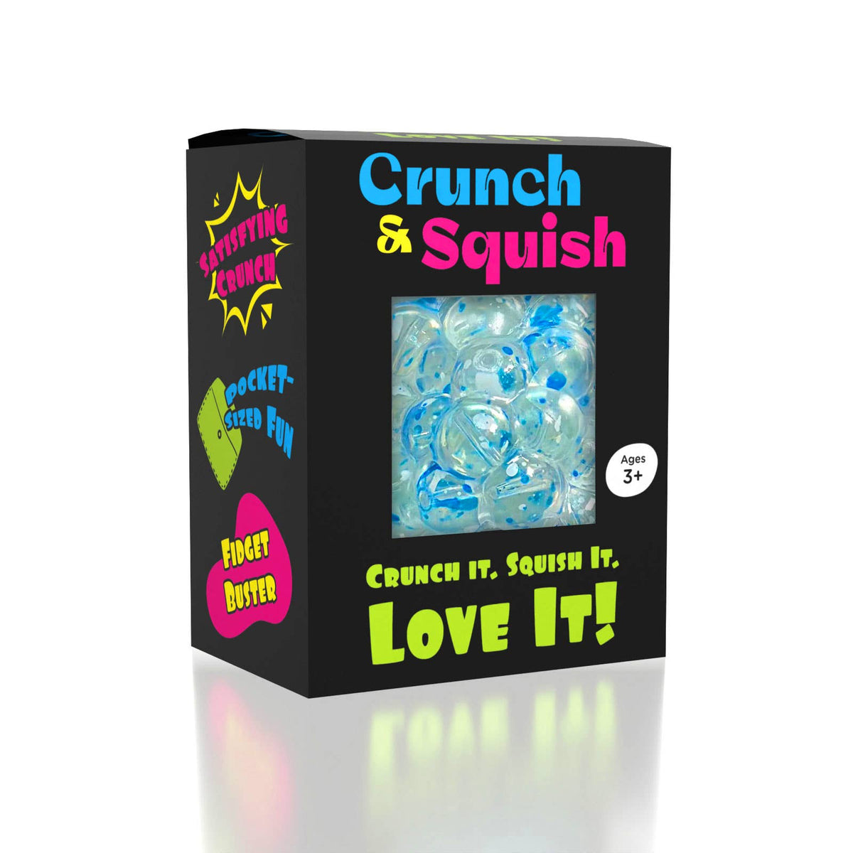 Crunch and Squish Crunchy Squishy Stress Ball Fidget Toy, Color Ships Assorted