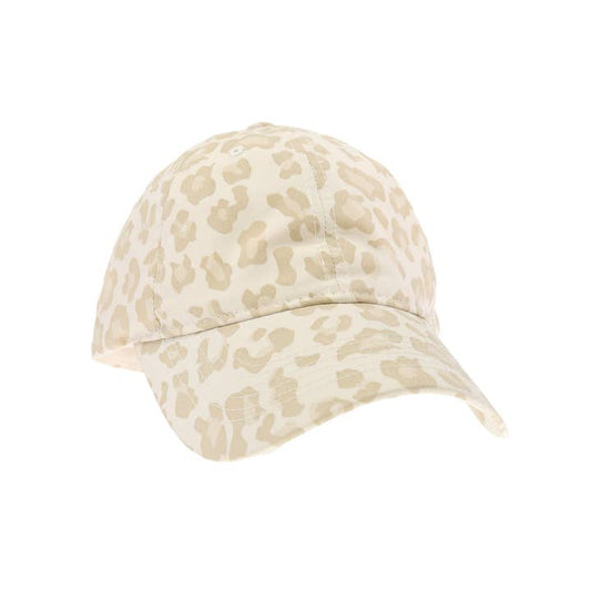 Beige Leopard CC Beanie Hat