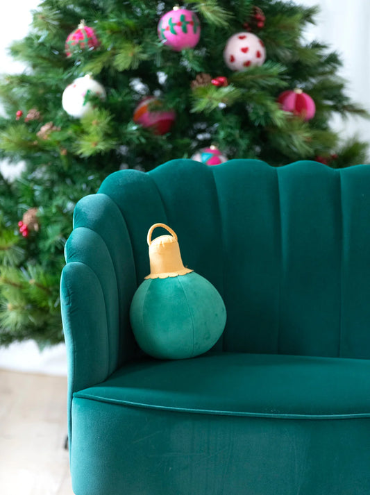 Merry Bauble Ornament Pillow -2 Colors