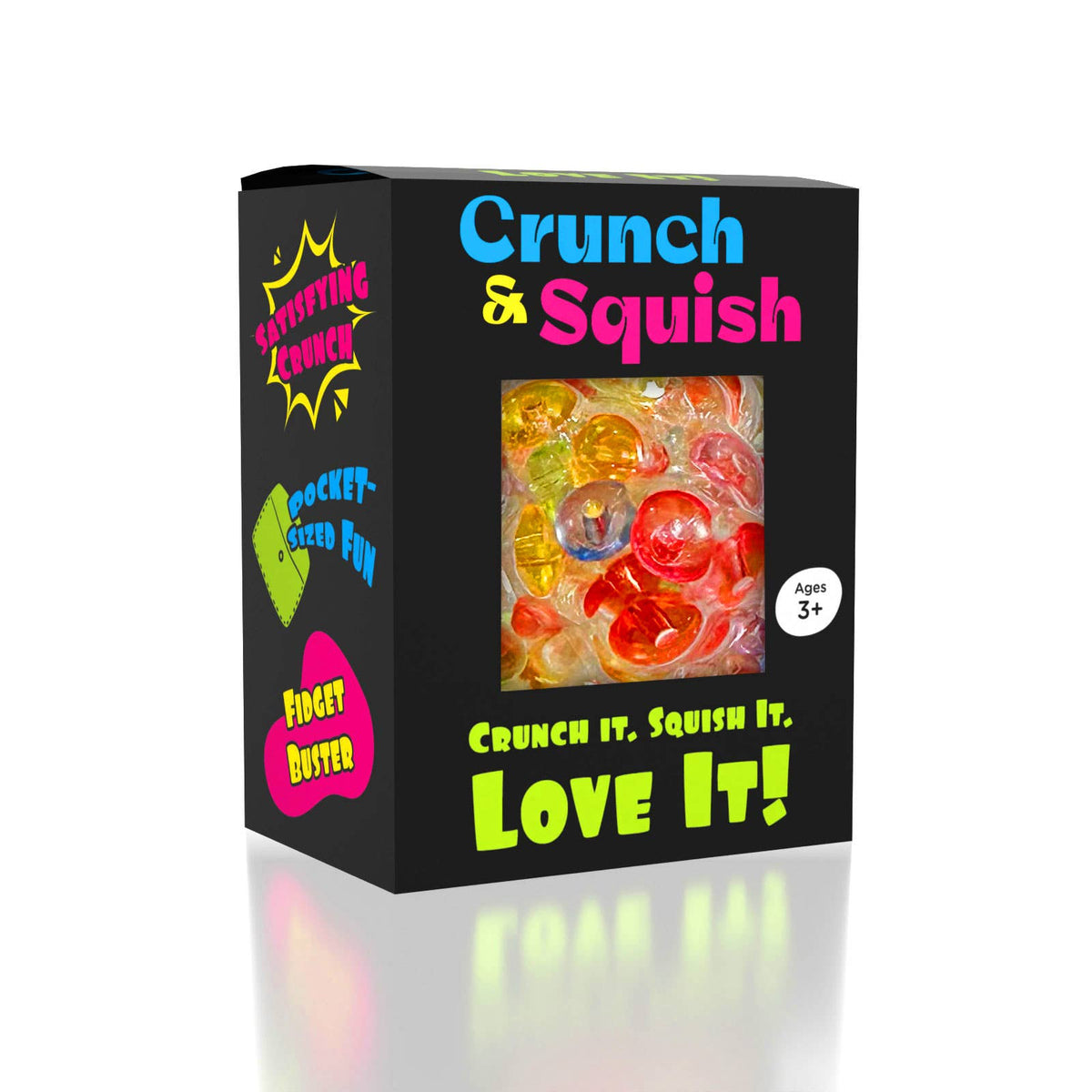 Crunch and Squish Crunchy Squishy Stress Ball Fidget Toy, Color Ships Assorted