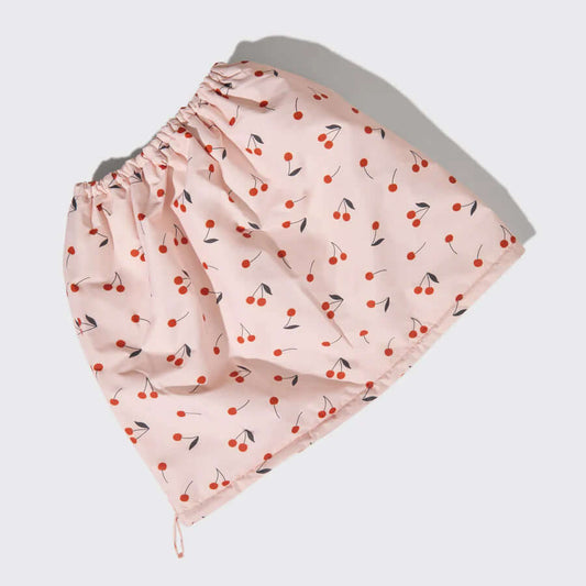 Cherry Print Satin Shower Cap