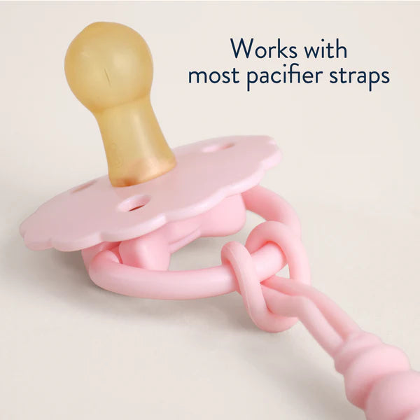 Itzy Soother™ Pink Bow Rubber Pacifier