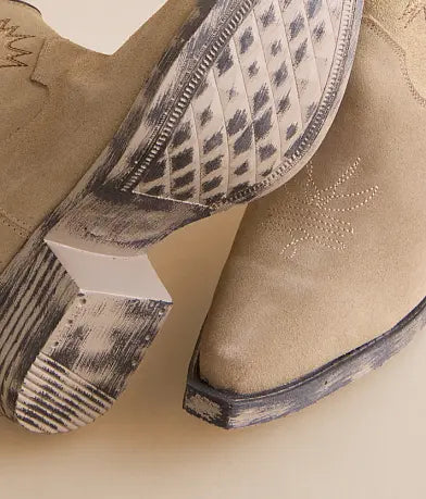 Corral LD Taupe Western Suede Ankle Boot