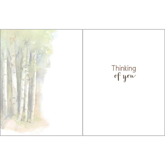 Sympathy Greeting Card- Aspen Path