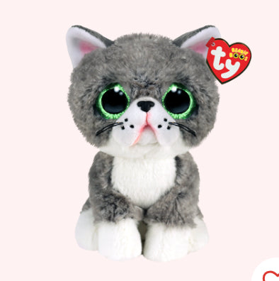Fergus The Grey Cat Plush Beanie Baby