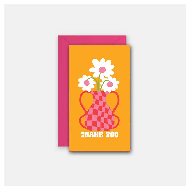 Thank You Vase- Gift Enclosure Card
