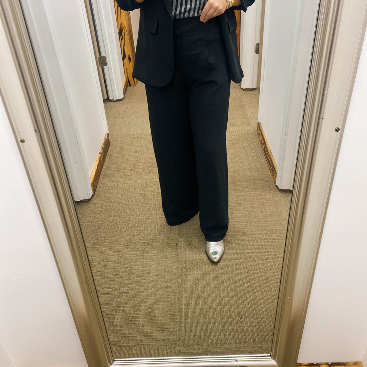 Business Woman Pleated Dress Pants