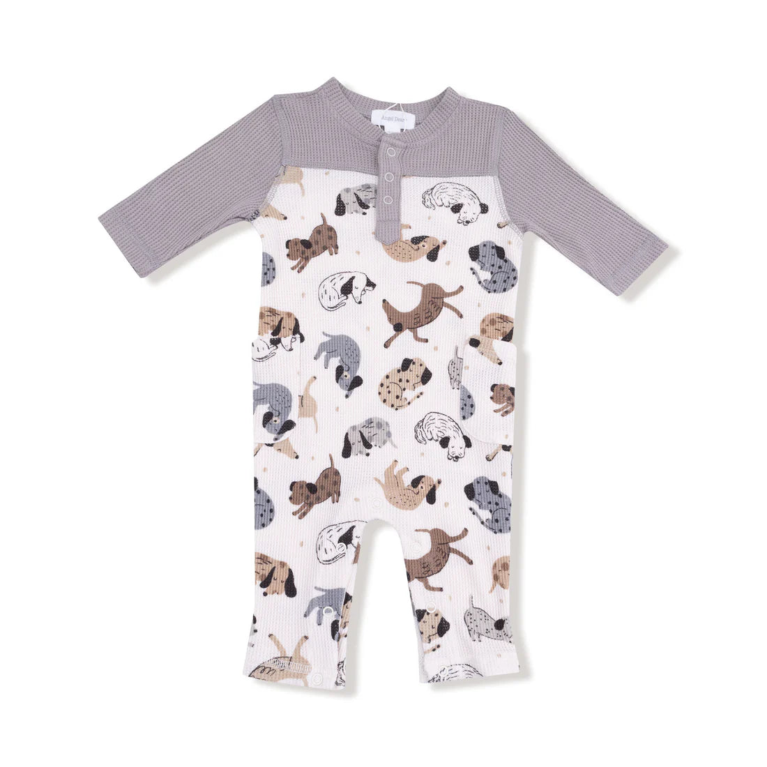 Cozy Pups Waffle Romper