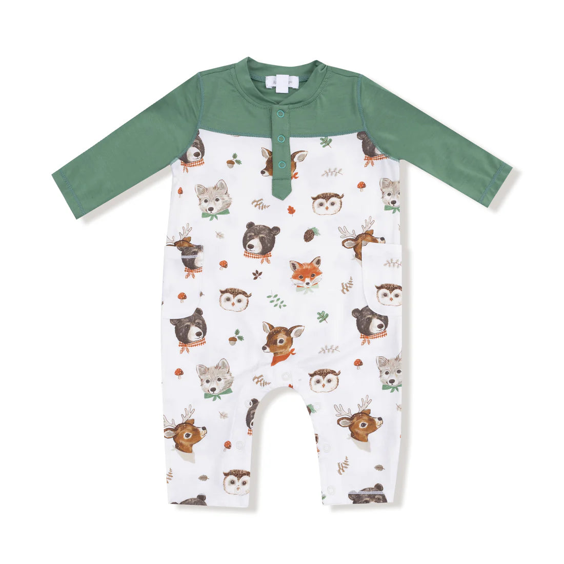 Woodland Animal Faces Romper