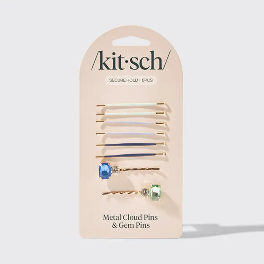 Kitsch Garden Bouquet Cloud & Gem Bobby Pins 8pc Set