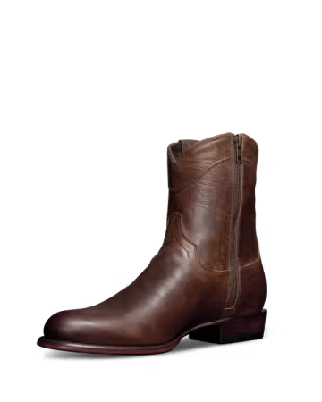 Close-up of Tecovas cowboy boots available at Dale’s Clothing in Searcy AR