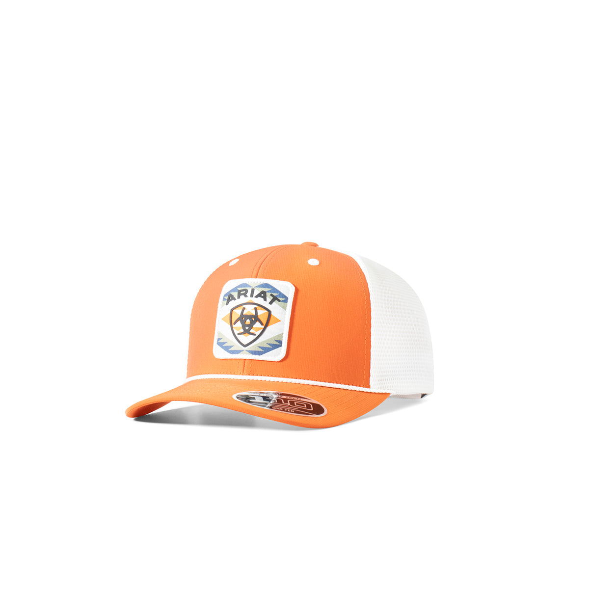 Ariat Men's Flexfit 110 Southwest Patch Snap Back Cap - Orange