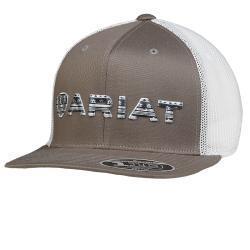Men's Ariat Grey 6 Panel Hat