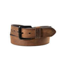 Ariat Men's Elastic Insert Brown Work Belt
