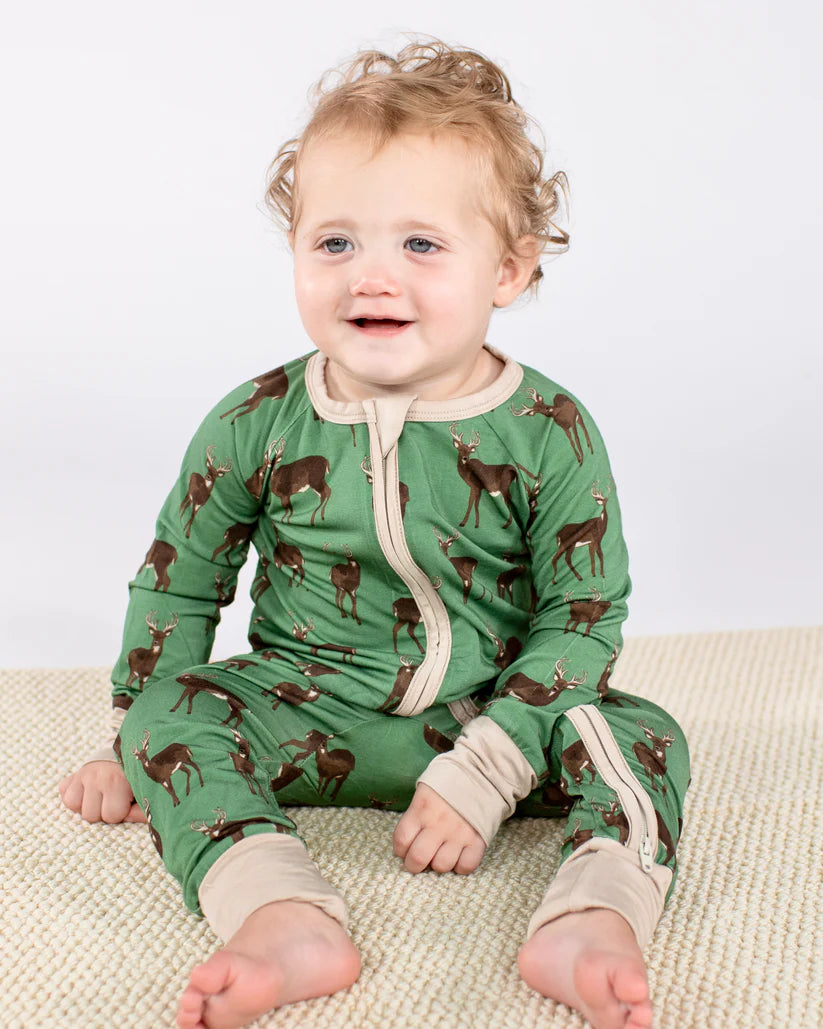 Whitetail Deer Convertible Zip Pajamas