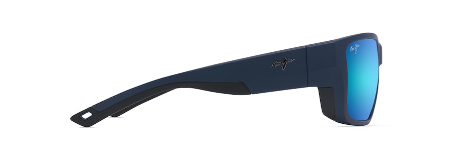 Maui Jim Amber Jack Sunglass- Matte Navy & Black