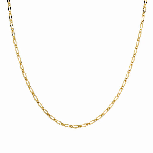 Demi-Fine 18K Gold Modern Paperclip Necklace