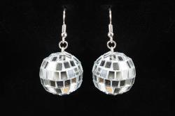 Blazin Roxx Disco Ball Silver Earrings