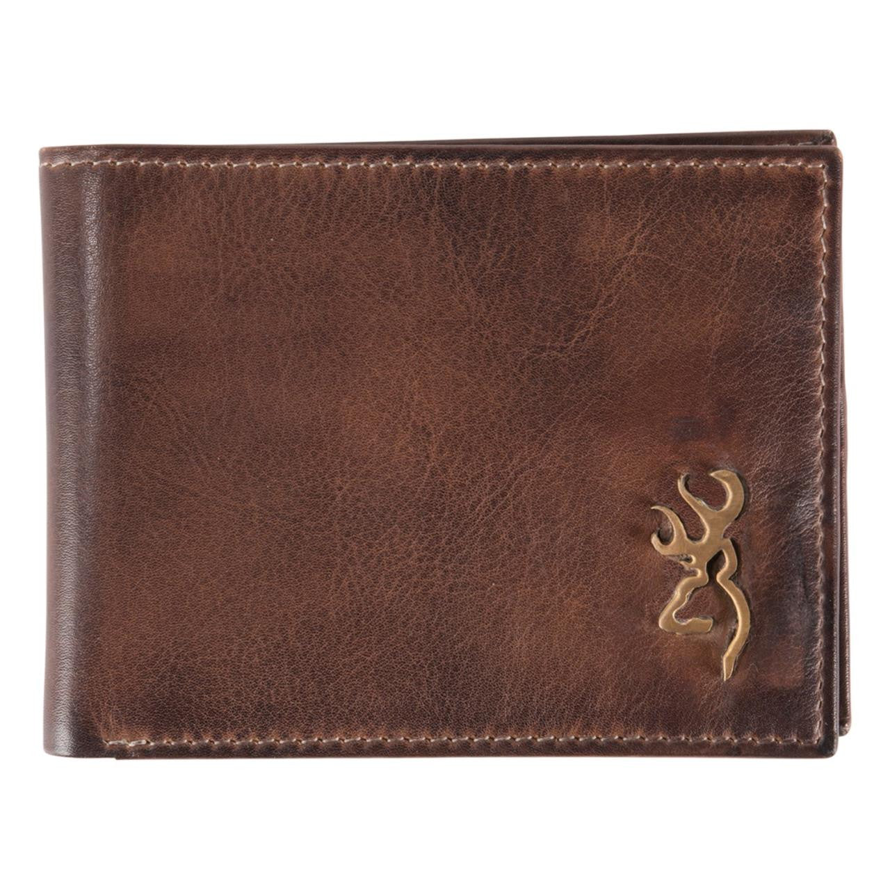 Browning Men's Brass Buck Bi-Fold Wallet
