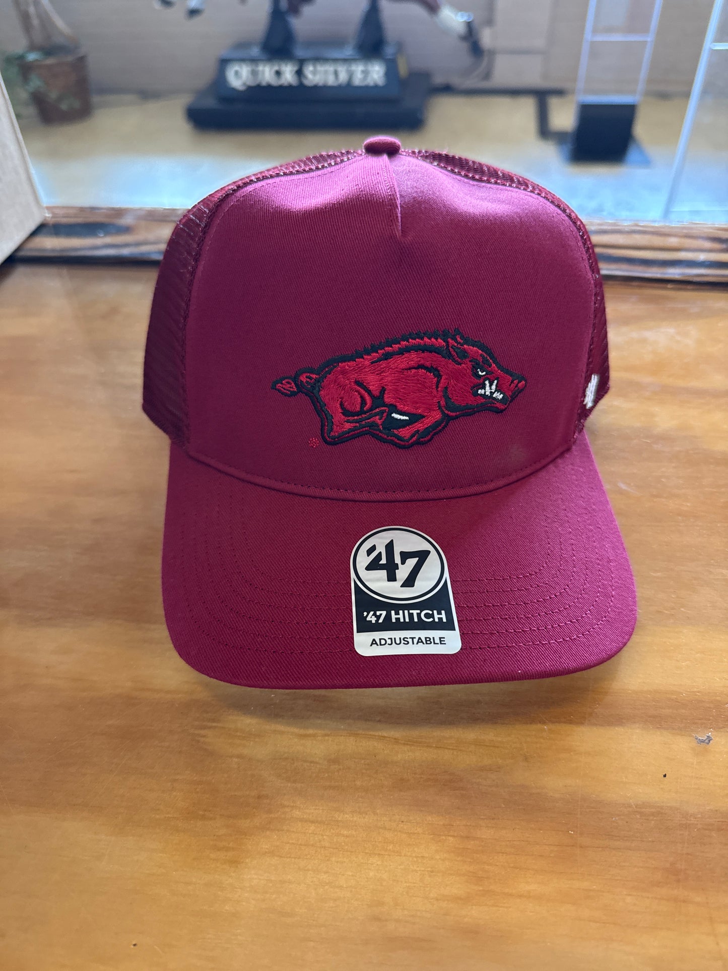 Red Razorback Logo Hat