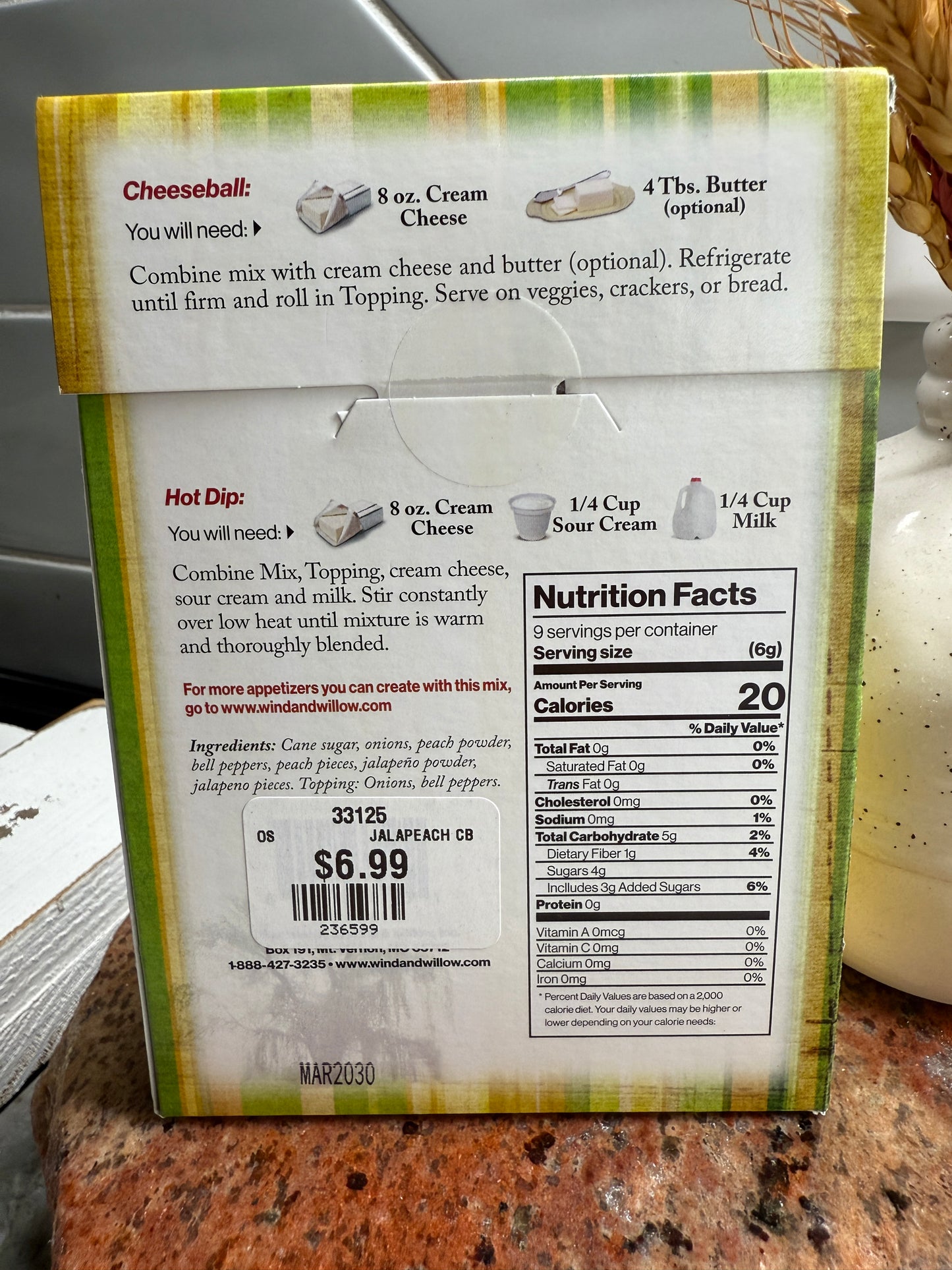 Jalepeno Peach Cheeseball Mix