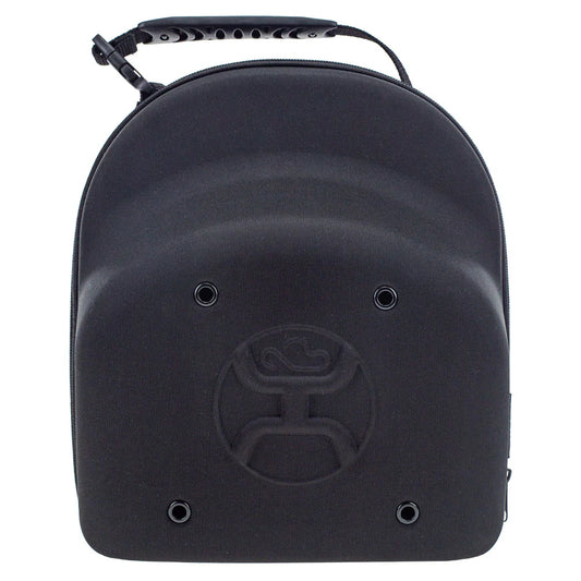 Hooey Large Black Cap Carrier With Rodeo Pattern Interior