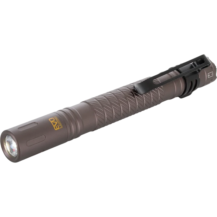 Drake EVO 200 LED pen light, aluminum flashlight with pocket clip