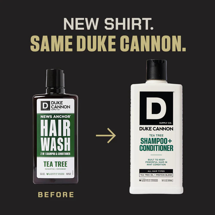 Duke Cannon Tea Tree 2 in 1 Shampoo & Conditioner