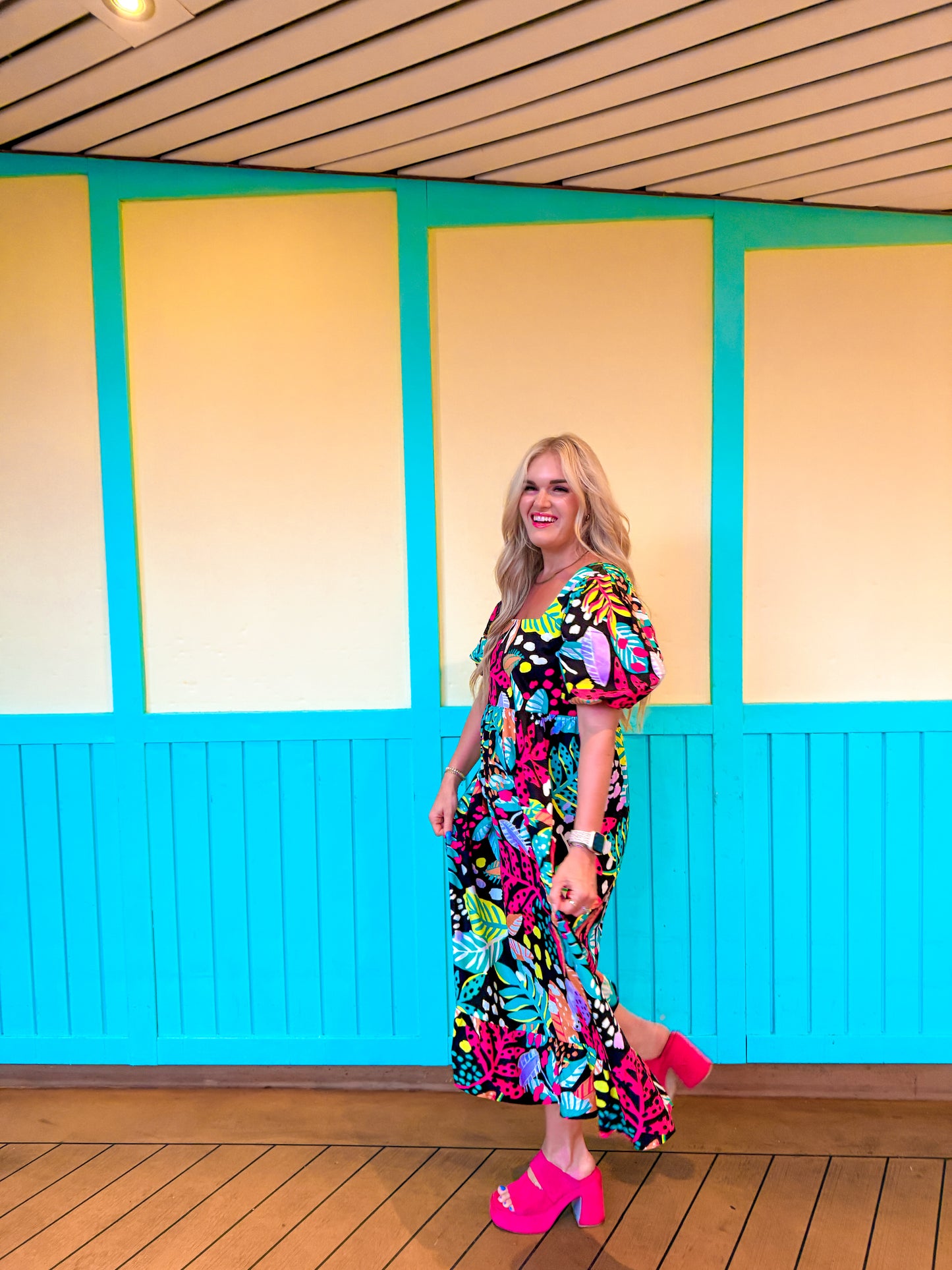 Cruise My Way Gentry Midi Dress -2 Colors