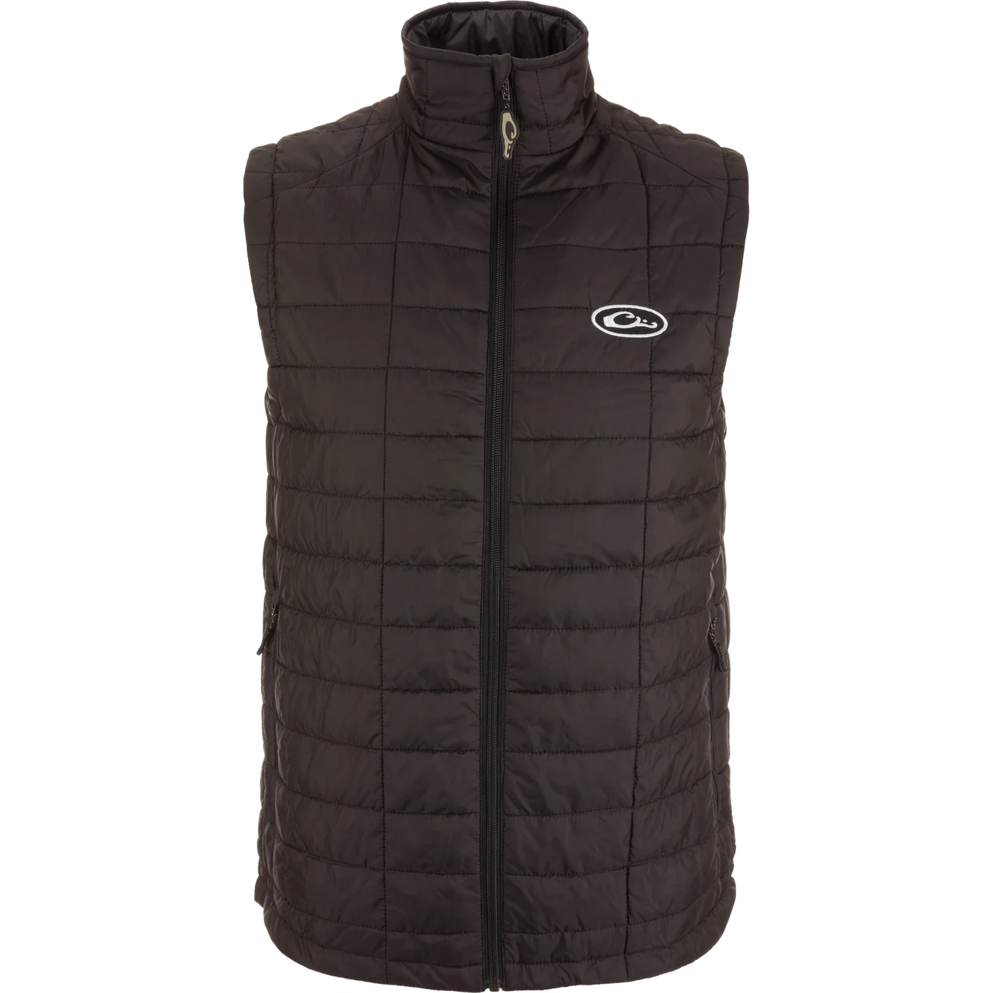 Drake Men's Caviar Black Lightweight Packable Vest