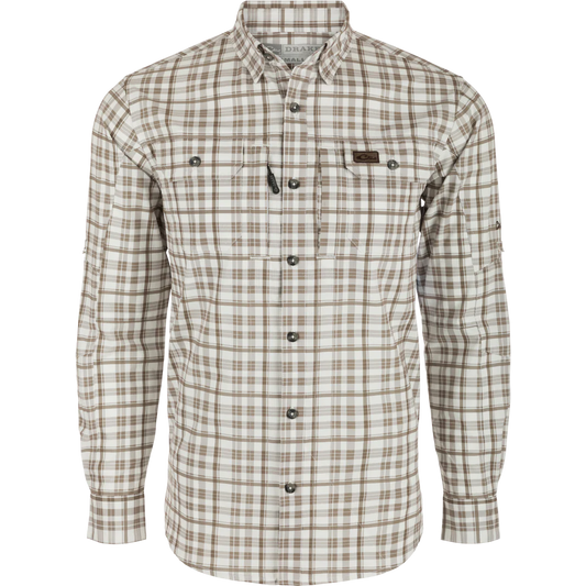 Drake Hunter Creek Window Pane Plaid Long Sleeve Shirt -4 Colors