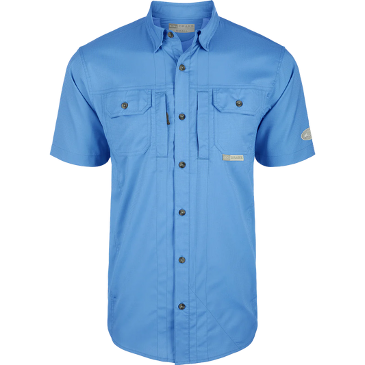 Drake Wingshooter Trey Solid Dobby Button Down Short Sleeve Shirt - 4 Colors