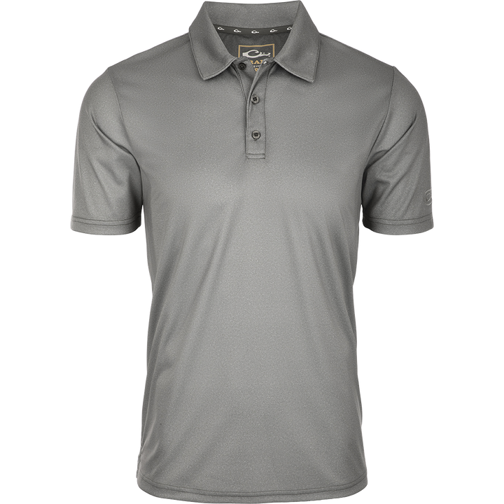 Drake Performance Castlerock Grey Heather Polo
