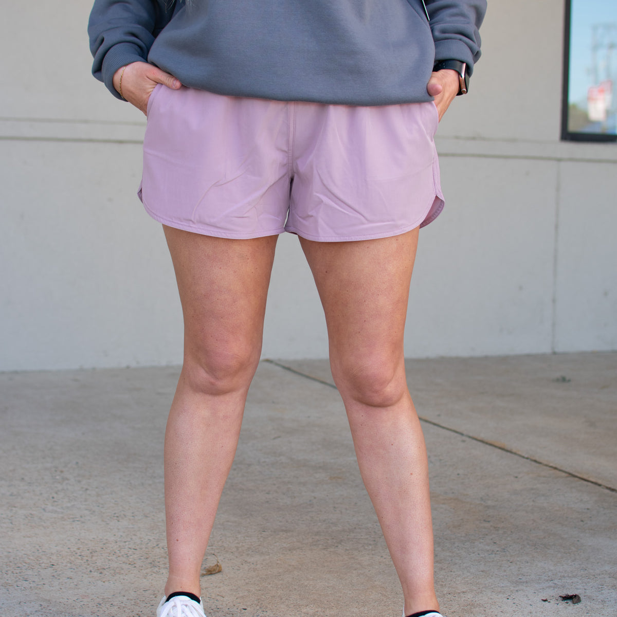 Local Girl high-waisted volley shorts, shown in one of several available colors