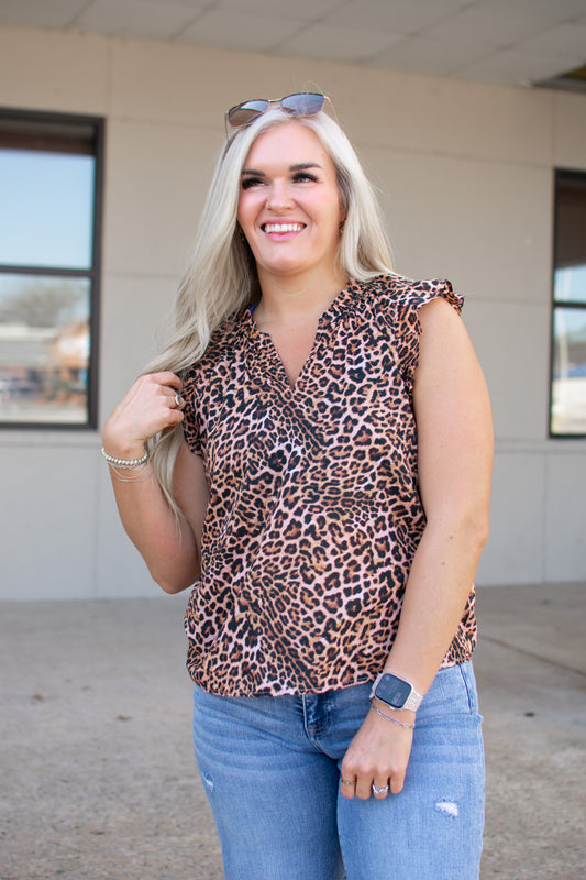 Wild Imagination Leopard Blouse