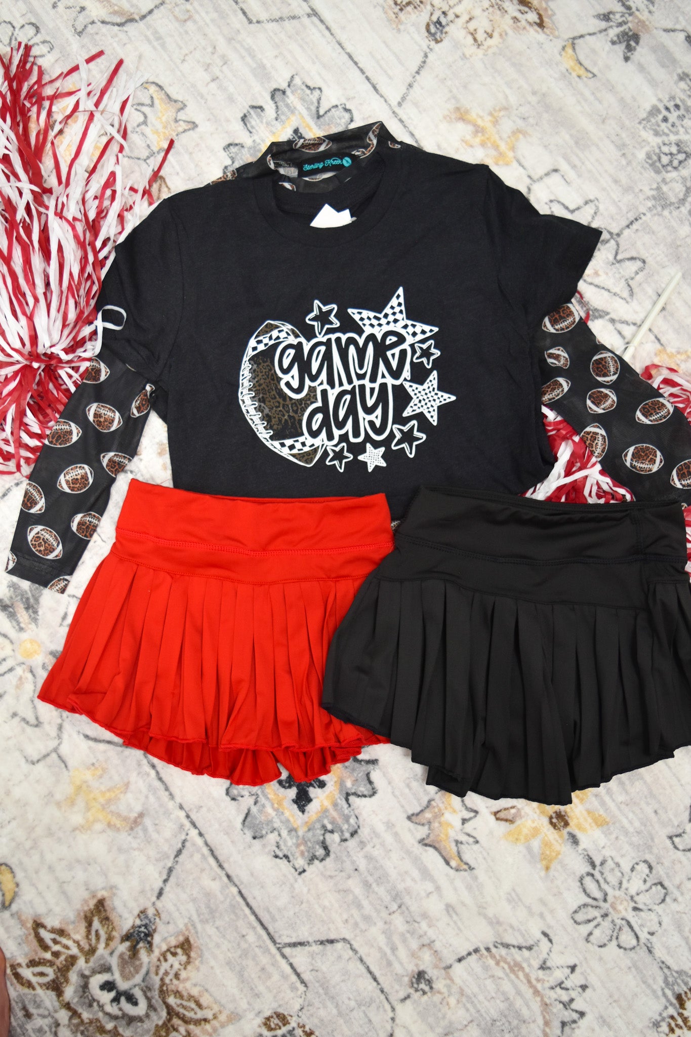 Girls Mini Pleated Skort - 2 Colors