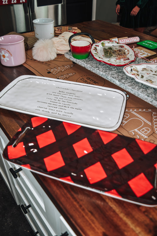Christmas Checklist Cookie Platter