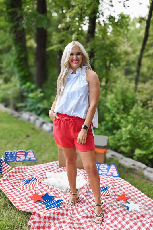 Vacay Countdown Bridget Ruffle Tank - 2 Colors