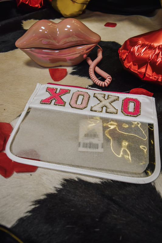 XOXO Clear Pouch