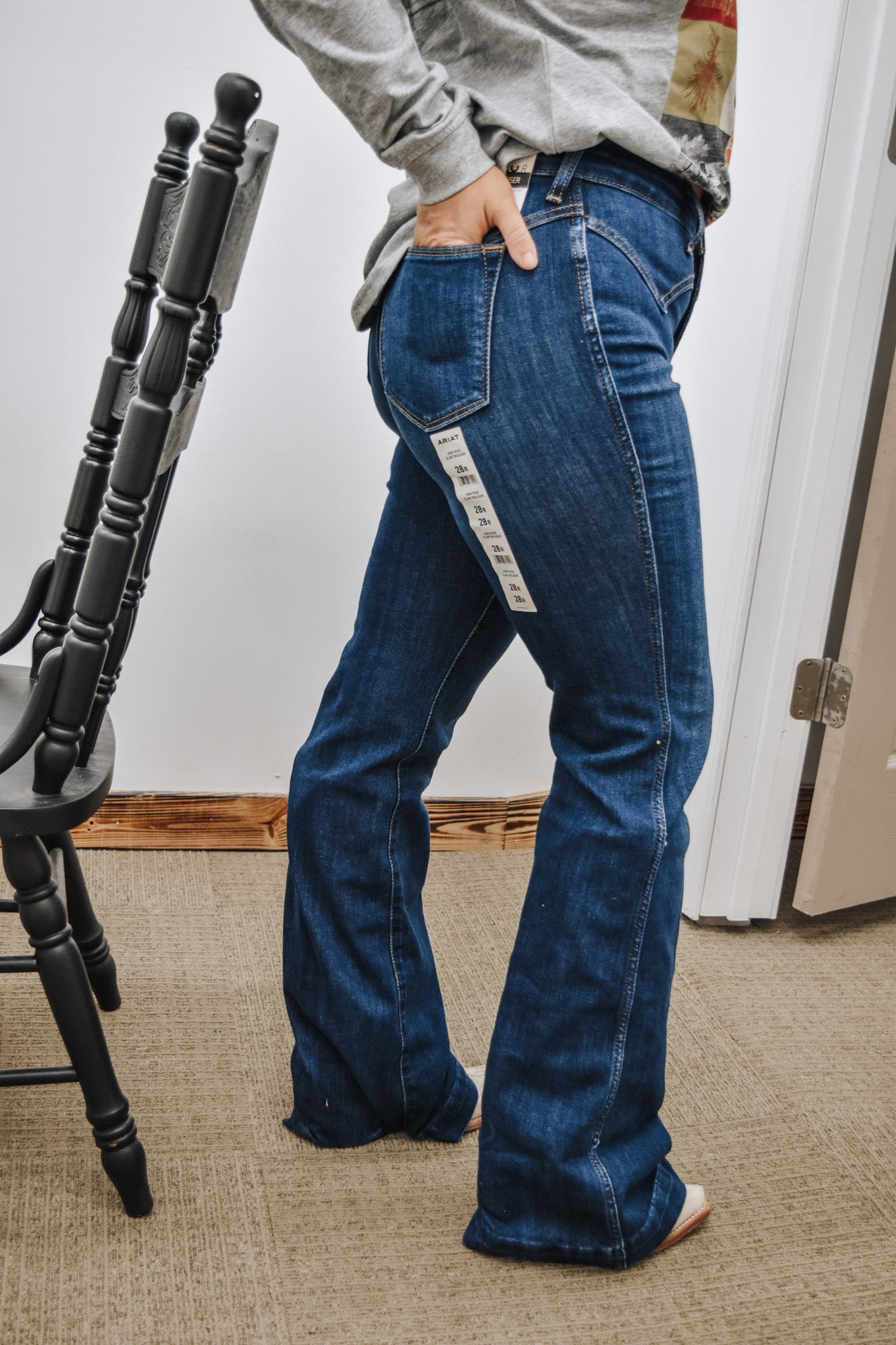 High Rise Fiorella Slim Trouser Jeans