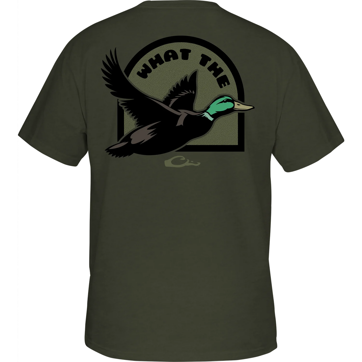 Drake Men's Deep Depths Dark Heather What The Duck Tee